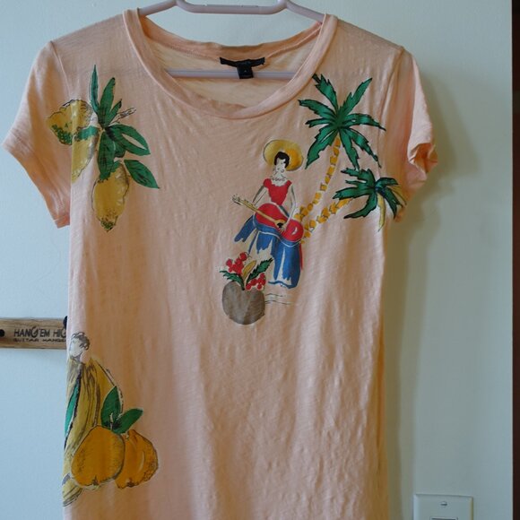 J.Crew JCrew G6608 souvenir postcard graphic t-shirt tee top S SM 4 - Picture 10 of 15